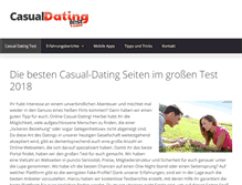 Tablet Screenshot of casualdatingtest.com